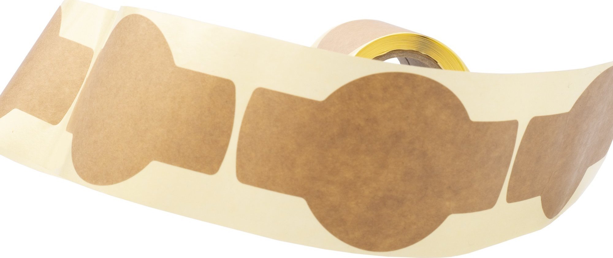 MD Labels Eko etykiety naklejki kraftowe na rolce 100 szt na słoiki 100x58mm- papier gładki