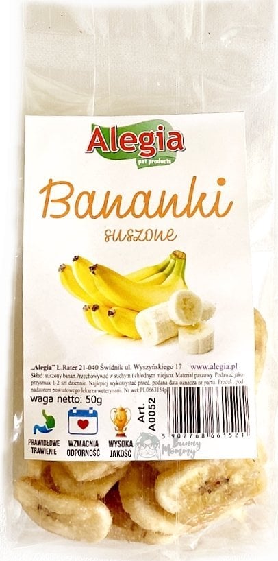 Alegia ALEGIA PRZYSMAK BANANY SUSZONE 50G 0052