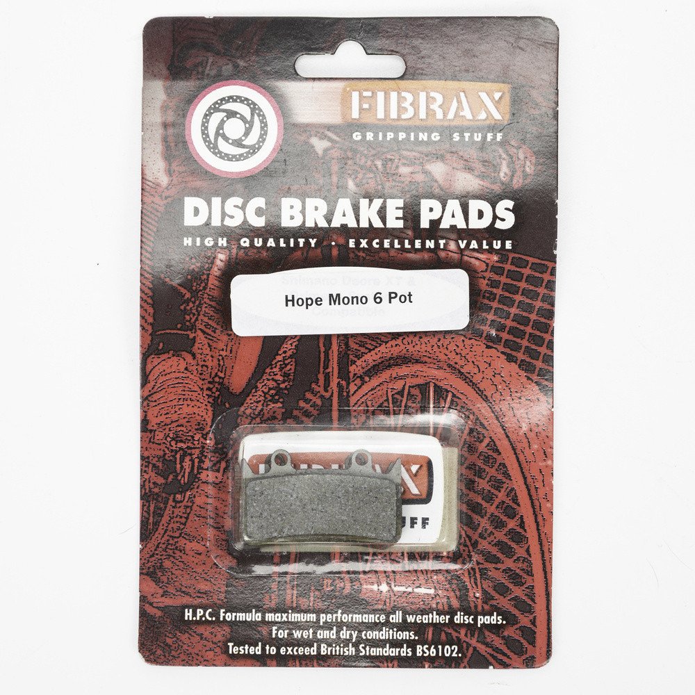 Fibrax Klocki hamulcowe półmetaliczne ASH919 do hamulców Hope Mono 6 (6-tłoczkowe)