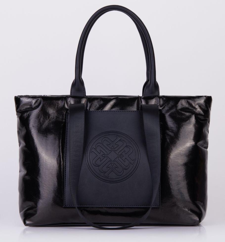 Estetino Torebka damska Monnari miękka połyskująca czarna