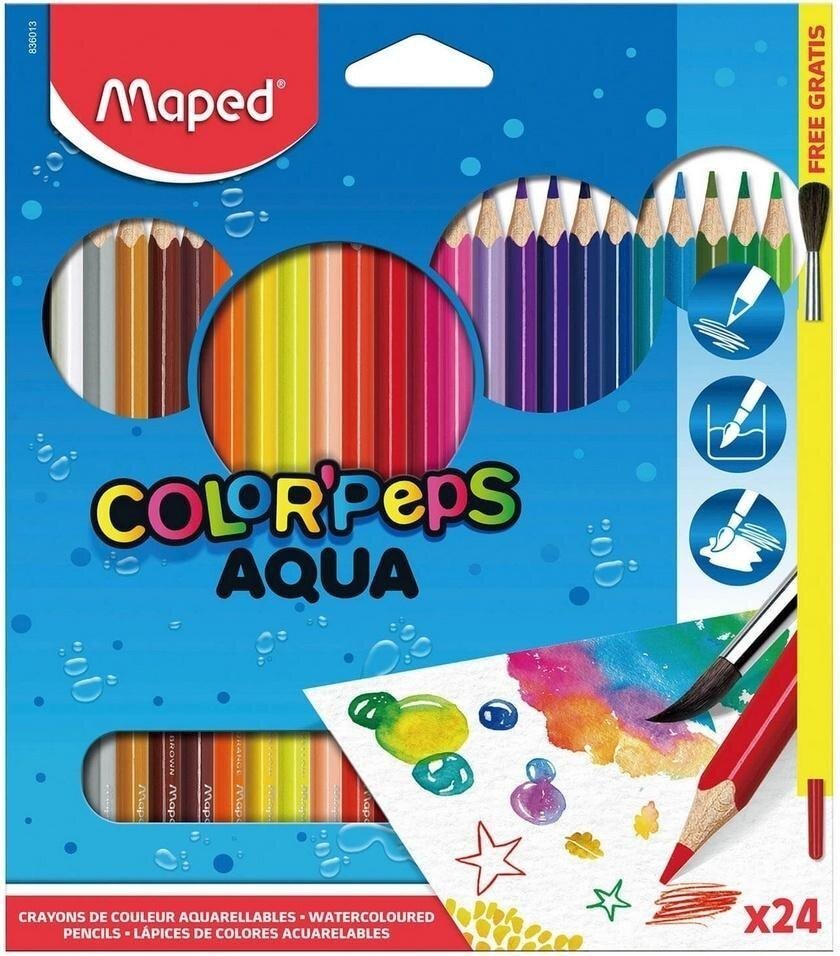 Kredki akwarelowe Colorpeps Aqua 24 kolory