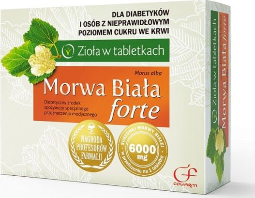 Colfarm COLFARM_Zioła w Tabletkach Morwa Biała Forte suplement diety 30 tabletek