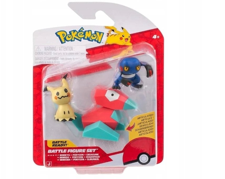 POKEMON BATTLE FIGURE 3 PK MIMIKYU/PORYGON/CROAGUN