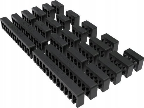 AsiaHorse Czarne grzebienie combs do uporządkowania przewodów AsiaHorse