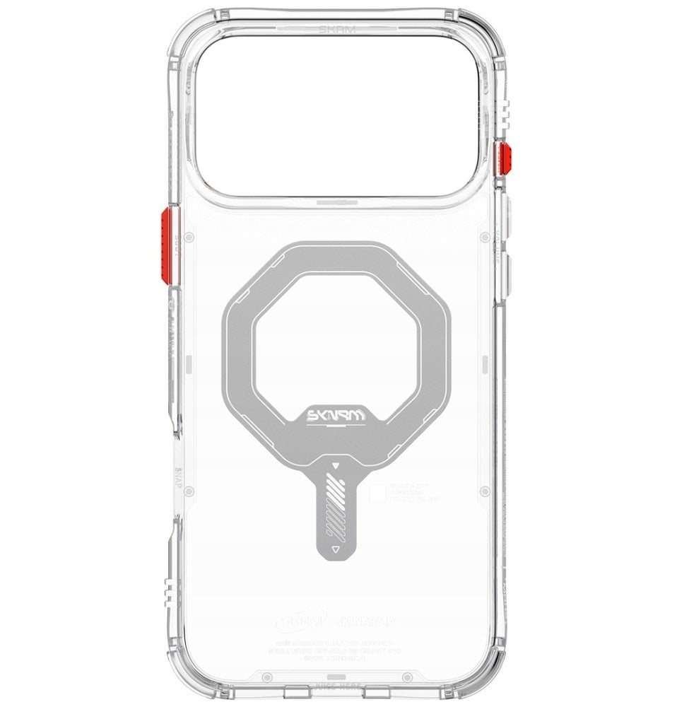 SKINARMA Etui Saido do iPhone 17 Pro Max Magnetic Charging przezroczysty
