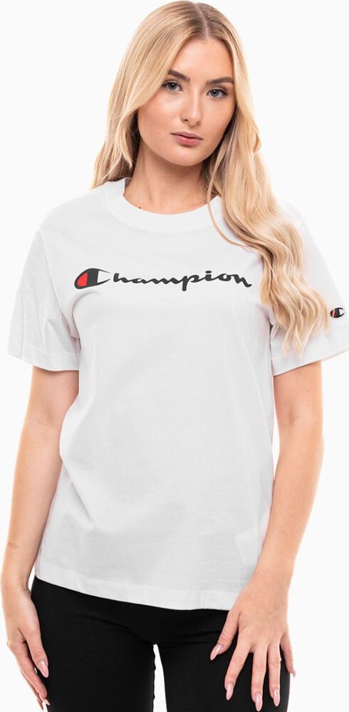Champion Koszulka damska Champion SS Tee biała 117534 WW001 S