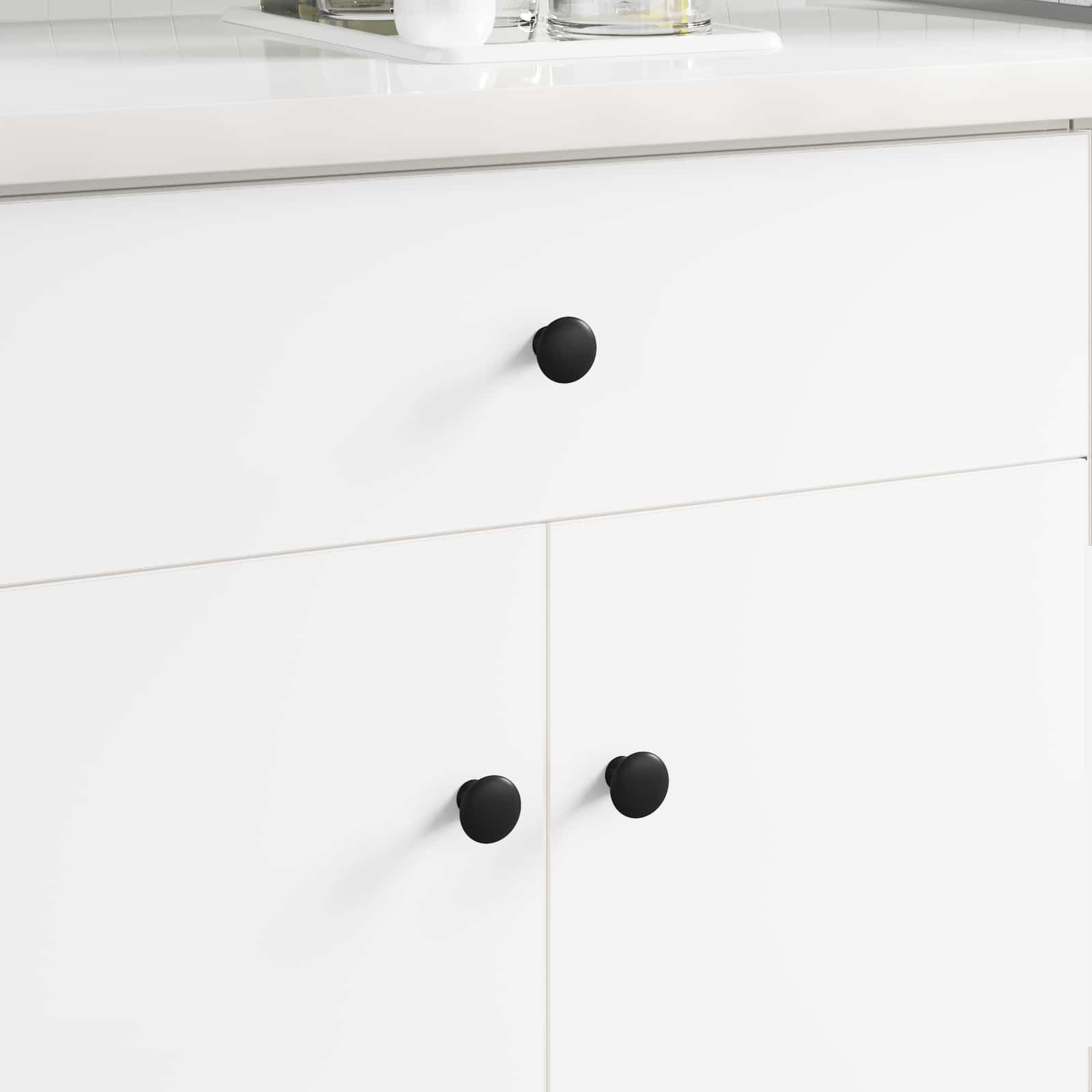 vidaXL Uchwyt 2 pcs Czarny 30 mm Aluminium