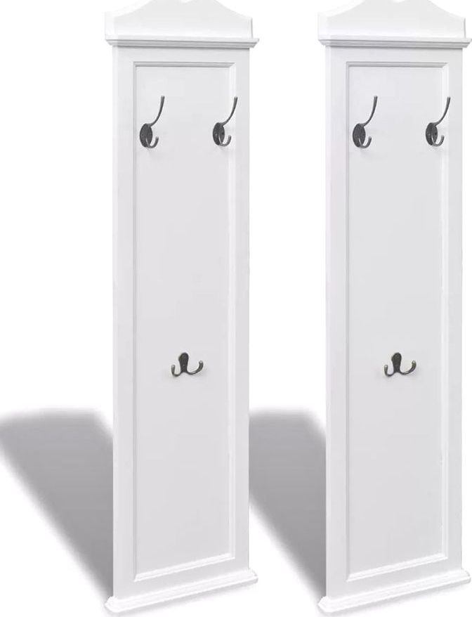 Elior Komplet białych wieszaków - Manor