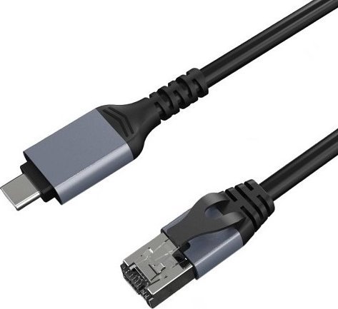 Extra Digital Interneto kabelis CAT6 UTP, USB Type-C - RJ45, 1m