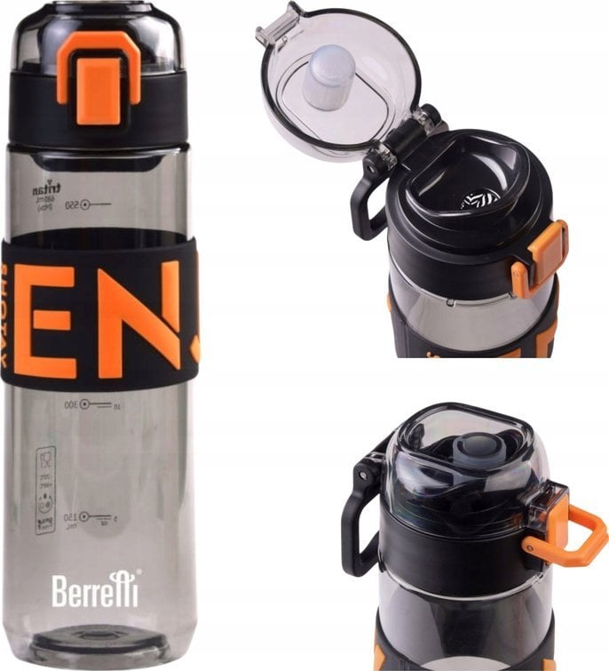 Berretti BUTELKA SPORTOWA NA WODĘ 680 ML BIDON Z FILTREM SIATKOWYM MIARKĄ WYTRZYMAŁY