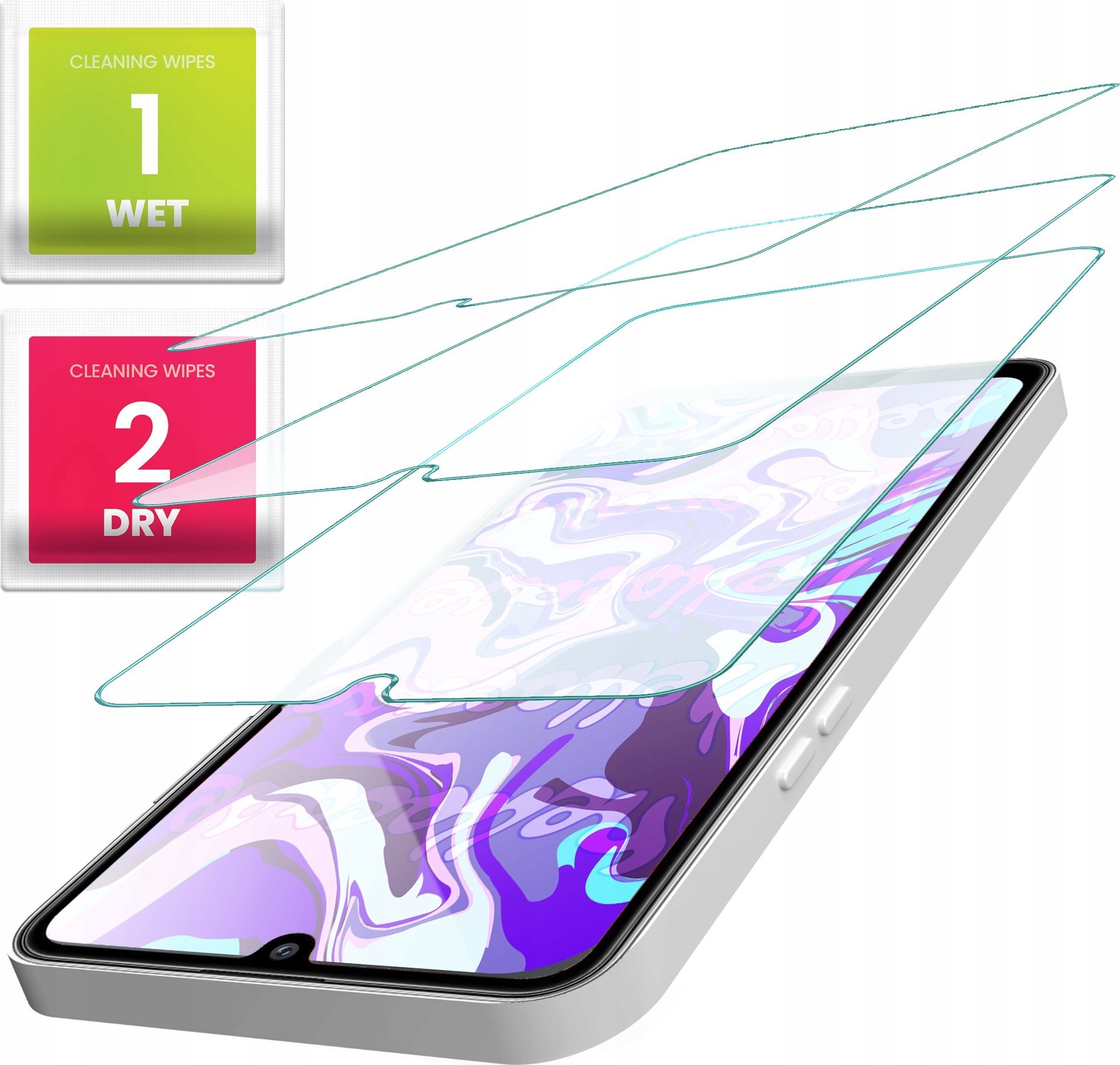 Hello Case 3-PAK Szkło Hartowane do Oppo A91 (szybka 9H, płaskie 2.5D, ochronne)