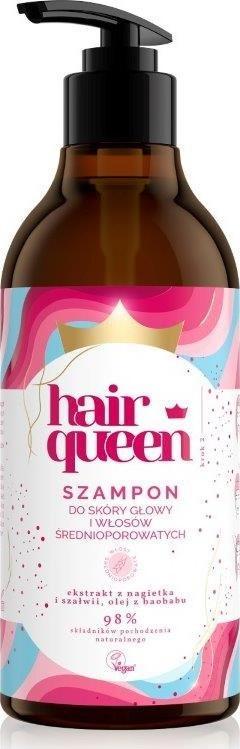 Hair Queen Szampon do skóry głowy i włosów średnioporowatych 400ml