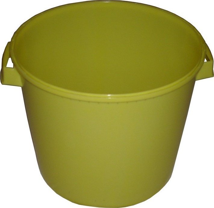 Artech Okrągły pojemnik plastikowy bez pokrywy 3l (Kolor: żółty)