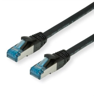 Value VALUE S/FTP Patch Cord Cat.6A (Class EA) black 0,15 m