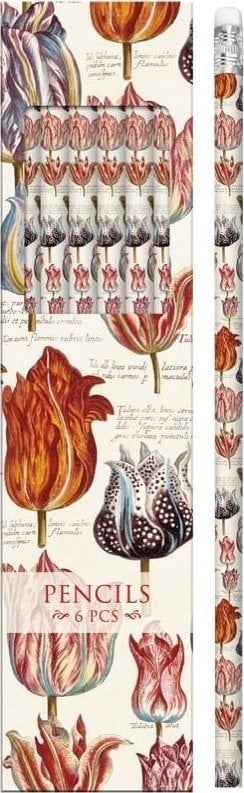 Ołówki ozdobne STPEN30 tulipany - zestaw 6 sztuk