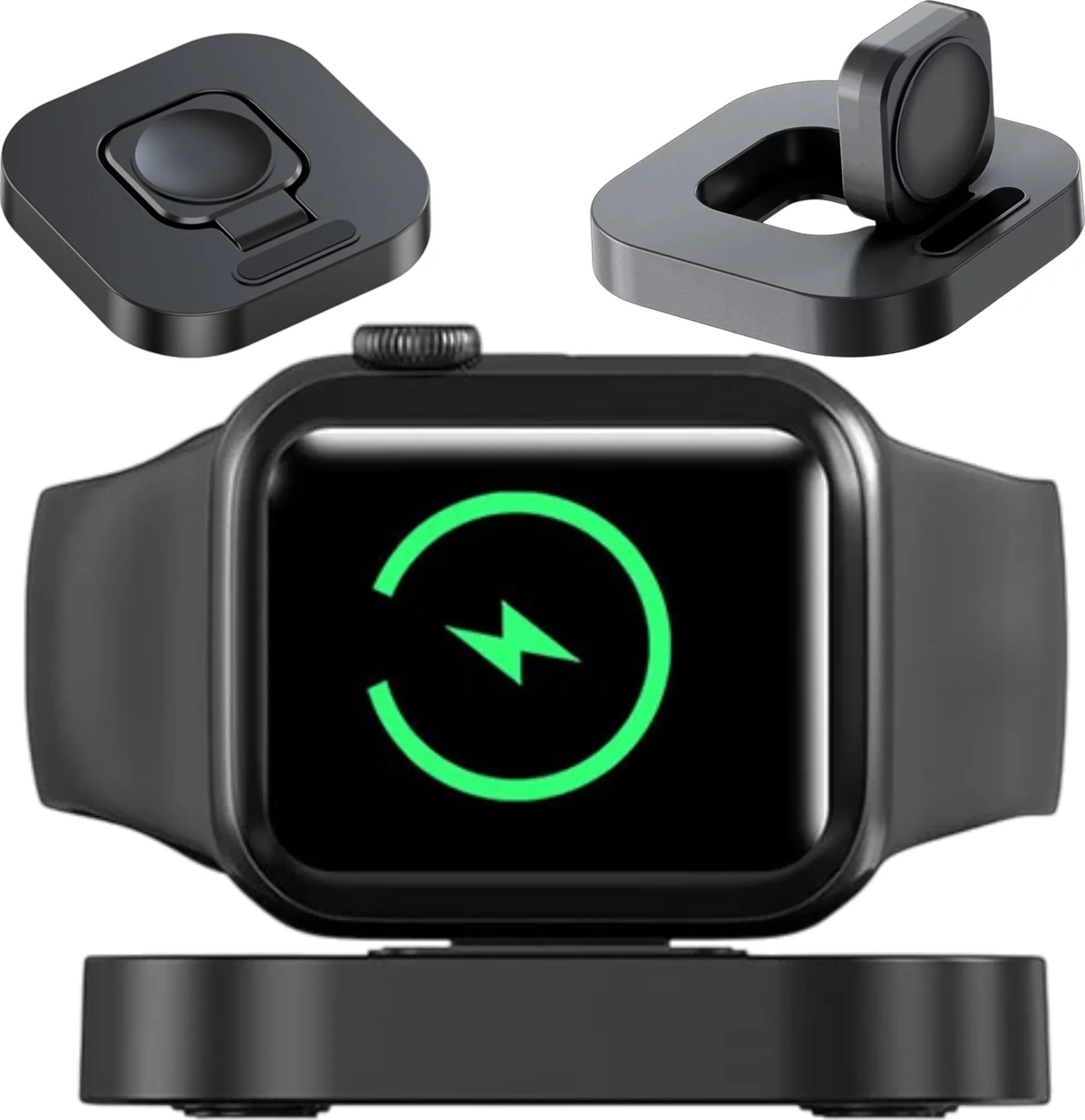 Mini ładowarka indukcyjna do ładowania Apple Watch USB Alogy Mini Stand Charger Czarna
