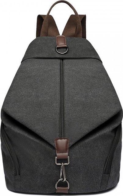 Accessorize Me Czarny Plecak Damski Miejski Canvas Havani