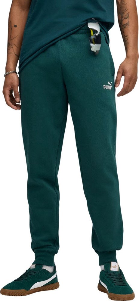 Spodnie męskie Puma ESS no.1 Logo Sweatpants FL zielone 682607 75 S