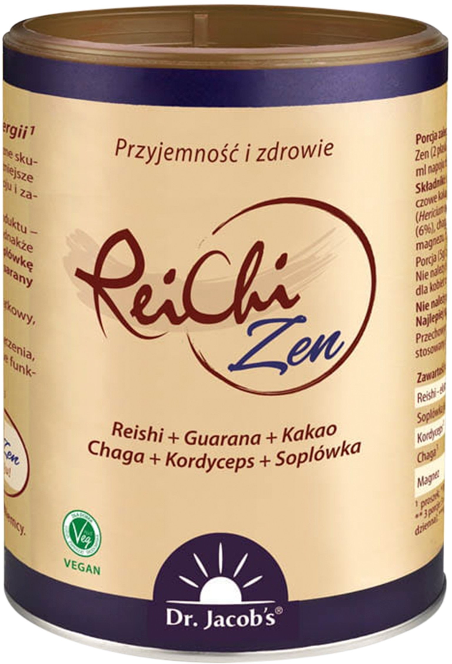 DR JABOB'S_Reichi Zen adaptogeny grzybowe suplement diety 150g