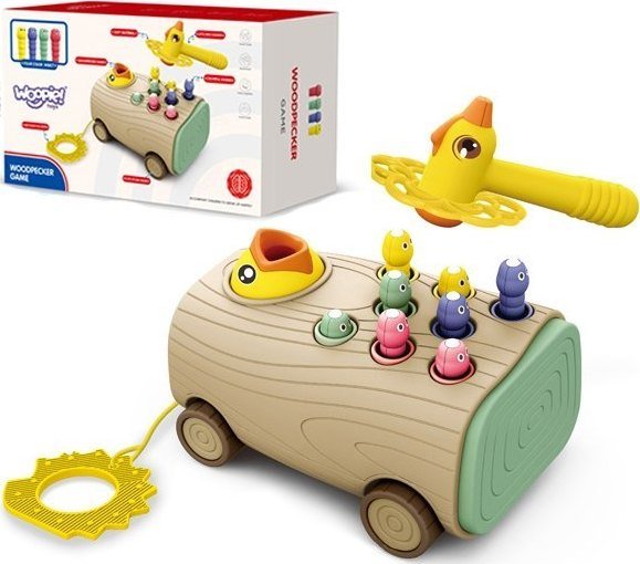 Woopie Gra Zręcznościowa Dzięcioł Wbijak Robaków 3w1