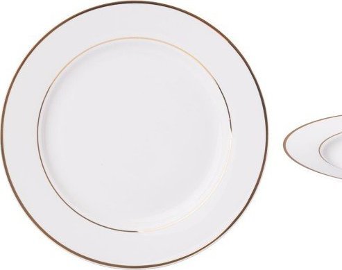 Ambition Talerz deserowy porcelanowy płytki biały 19 cm