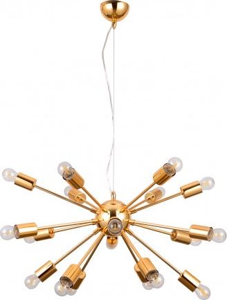 Lampa wisząca Italux Theo nowoczesna złoty (AD20000-18)