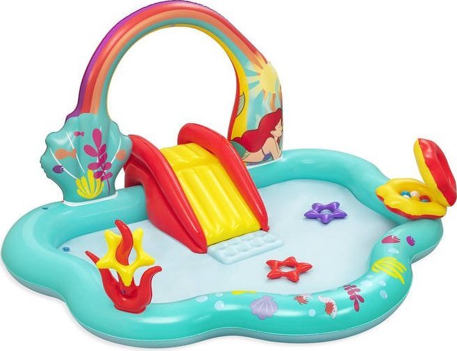 Bestway Dmuchany Plac Zabaw Mała Syrenka 221 x 193 x 117 cm Bestway 91097