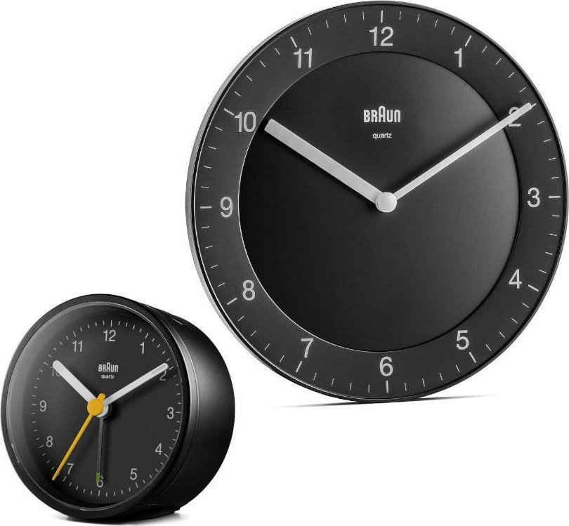 Braun Zestaw czytelny zegar i budzik Braun BC06B i BC12B