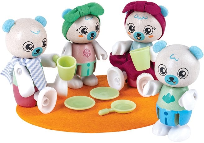 Figurka Hape Hape polar bear family toy figure