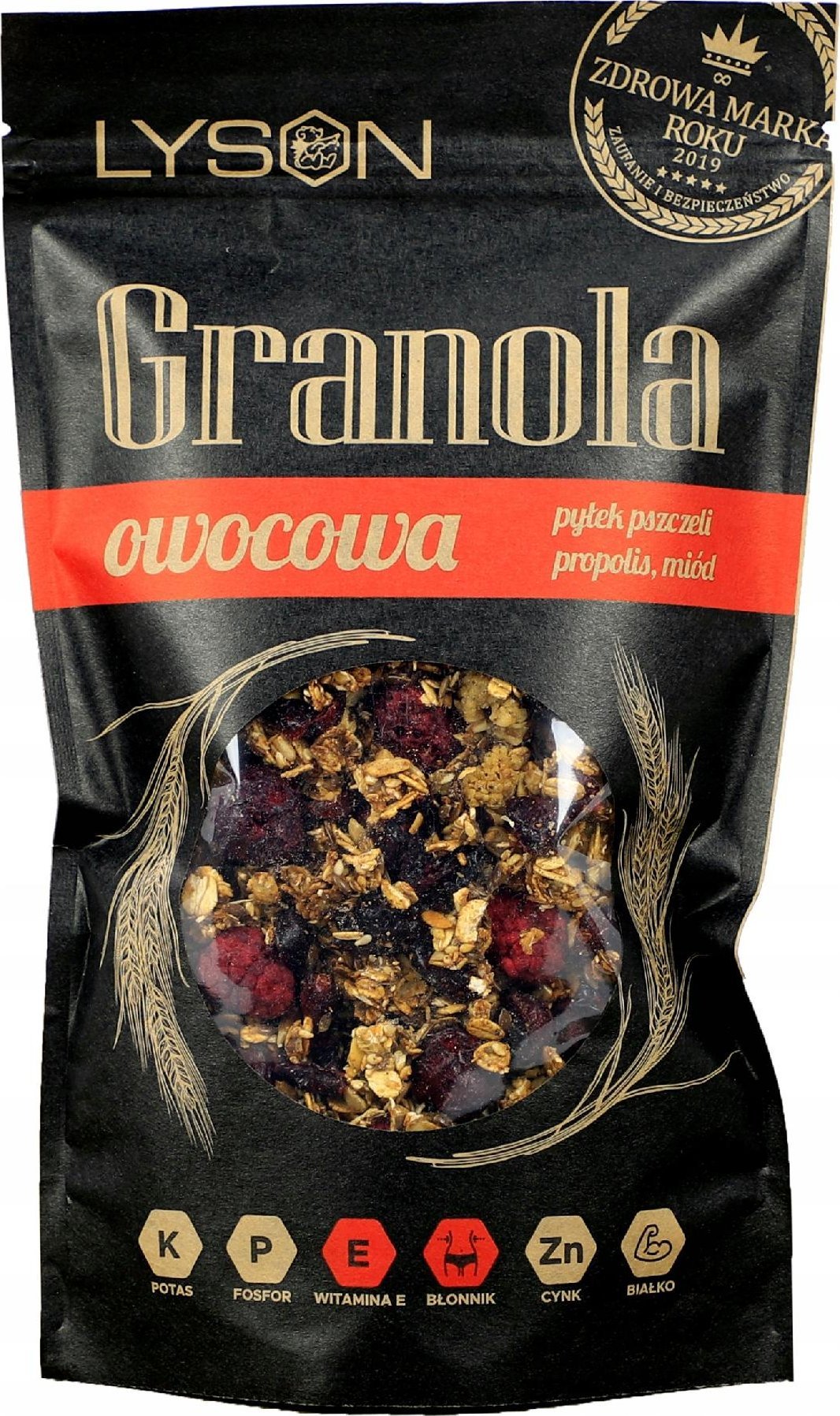 Łysoń Granola owocowa miód pyłek propolis (CU195) - CU195