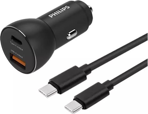 Ładowarka Philips 1x USB-A 1x USB-C 3 A (DLP2521C/00)