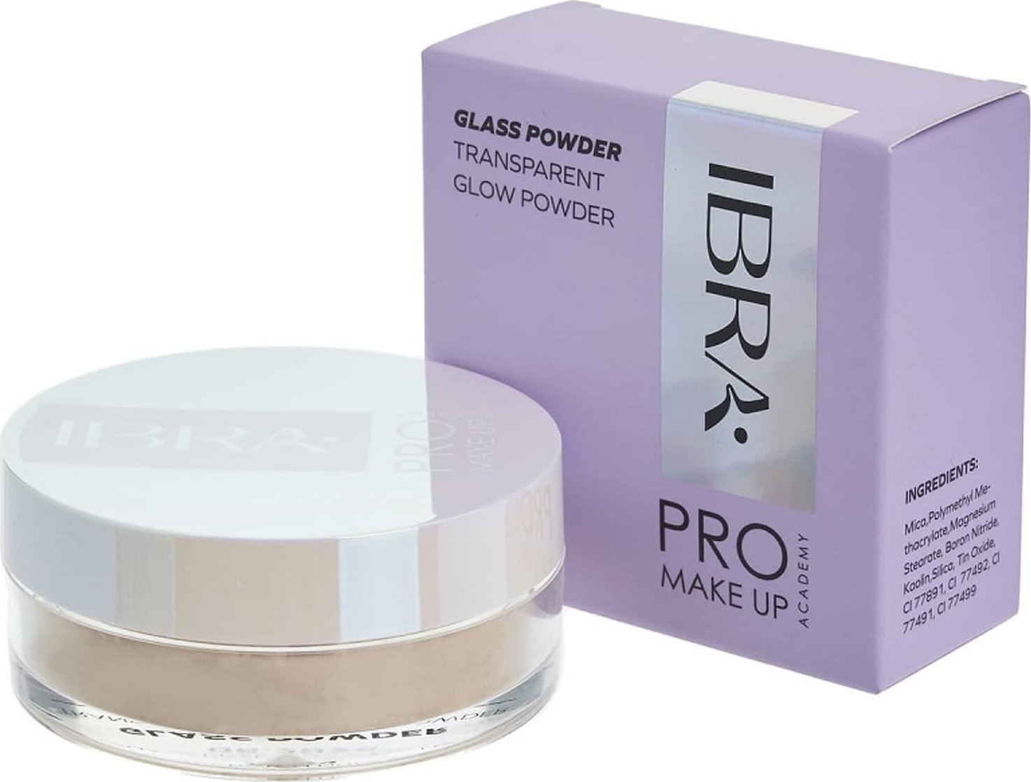 Ibra Ibra Glass Powder rozświetlający puder transparentny 5g