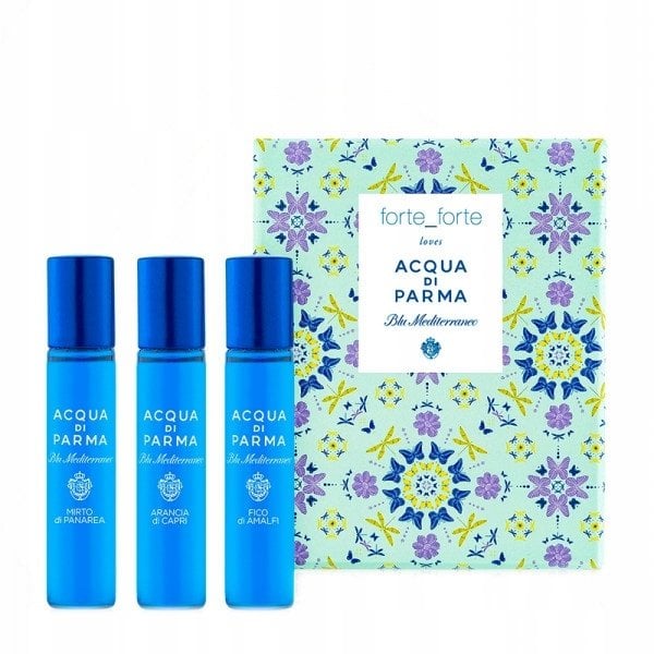 Set Acqua di Parma: Blu Mediterraneo Arancia di Capri, Eau De Toilette, Unisex, 12 ml + Blu Mediterraneo - Fico di Amalfi, Eau De Toilette, Unisex, 12