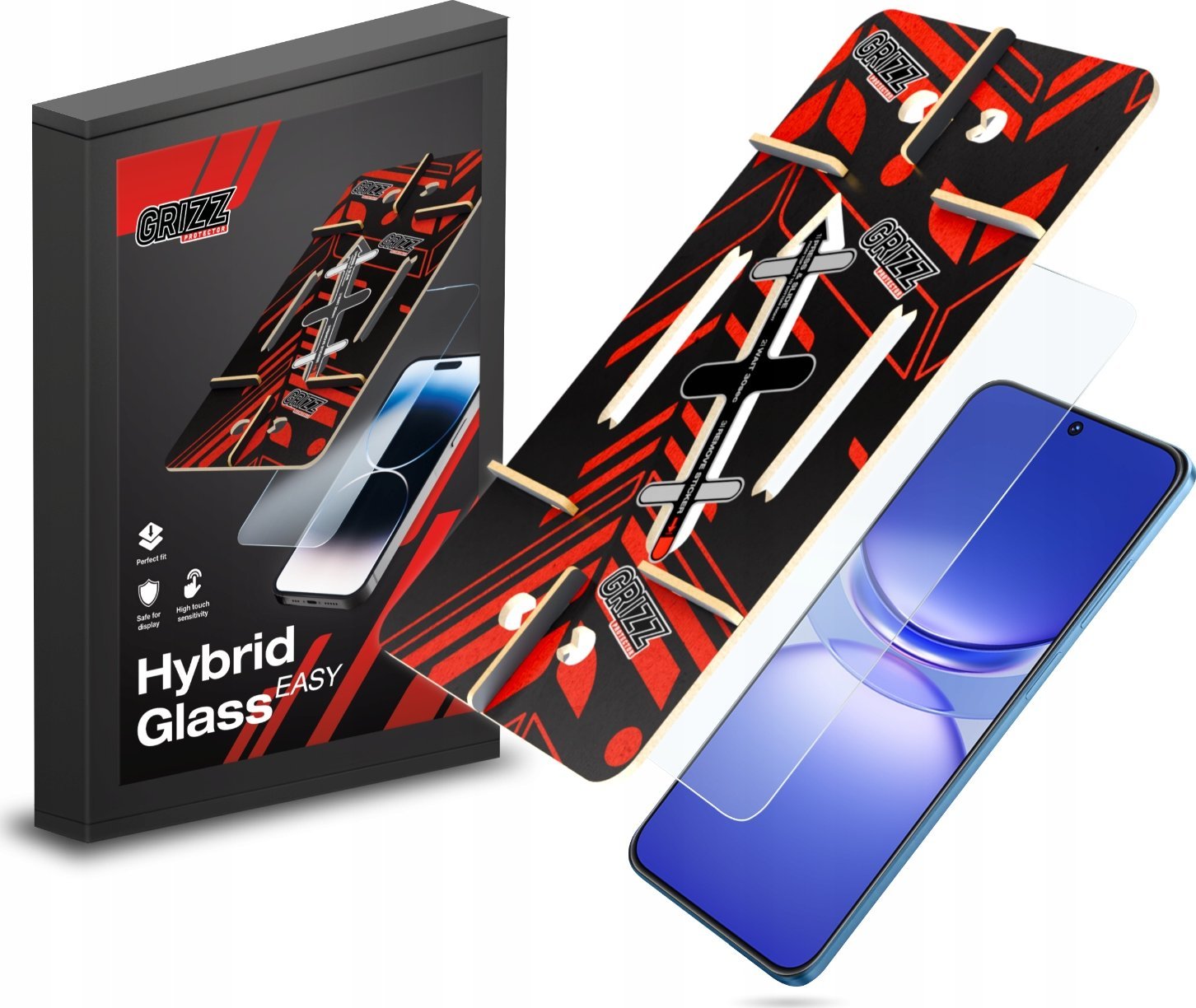 GrizzGlass Szkło hybrydowe HybridGlass Easy do Huawei Nova 12s