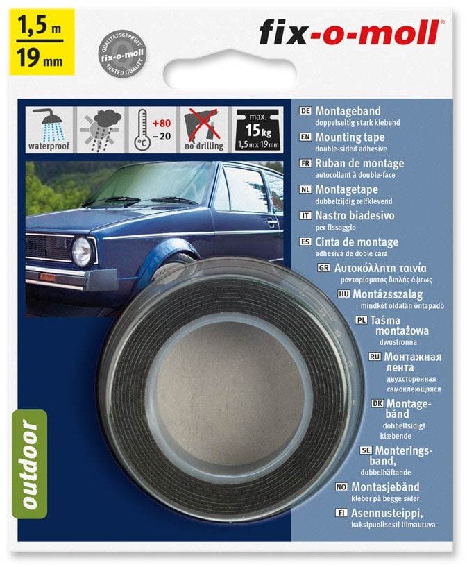 DOUBLE-SIDED ADHESIVE TAPE 1.5MX19MM