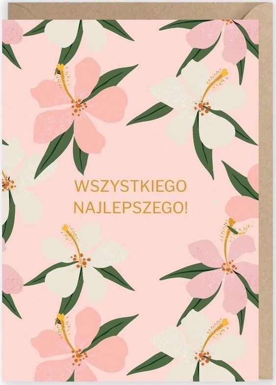 Cardie Kartka urodzinowa Kwiaty, eko koperta K015