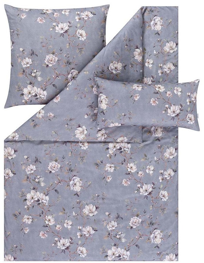 Pościel satynowa 155x200 cm Lara 7954/810 Grau