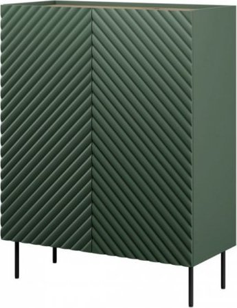 Cama Meble Regał 2D2SZ ONDA 98x45xH127 zieleń