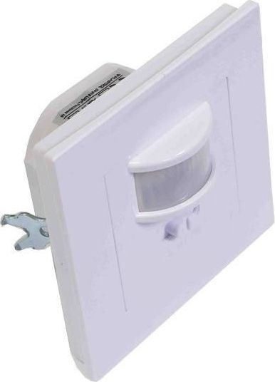 Plastrol Czujnik ruchu na podczerwień 500W/200W podtynkowy IP20 zasięg 9m CR-IR1/KP/BIAŁY