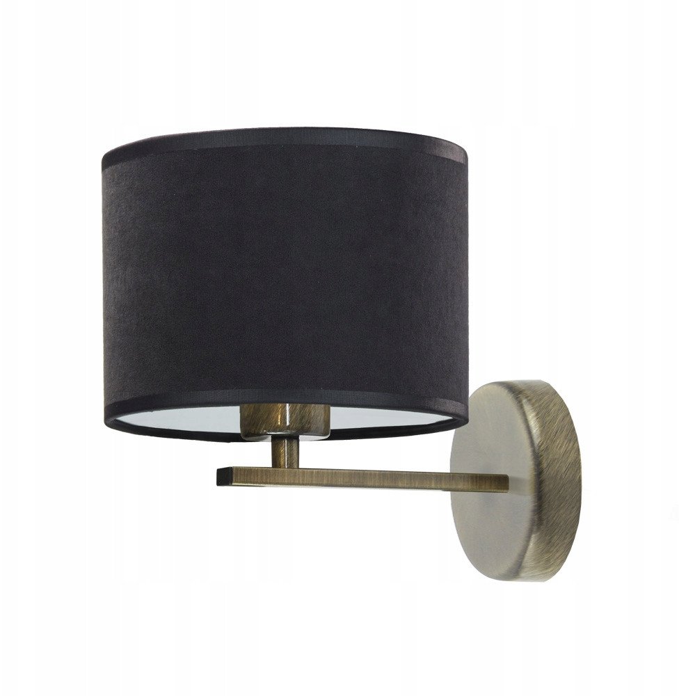 Kinkiet do salonu MEDELIN WELUR abażur walec LED