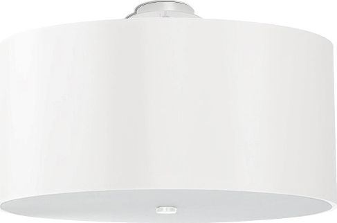 Lampa sufitowa Lumes Biały okrągły plafon minimalistyczny 50 cm - EX665-Otti