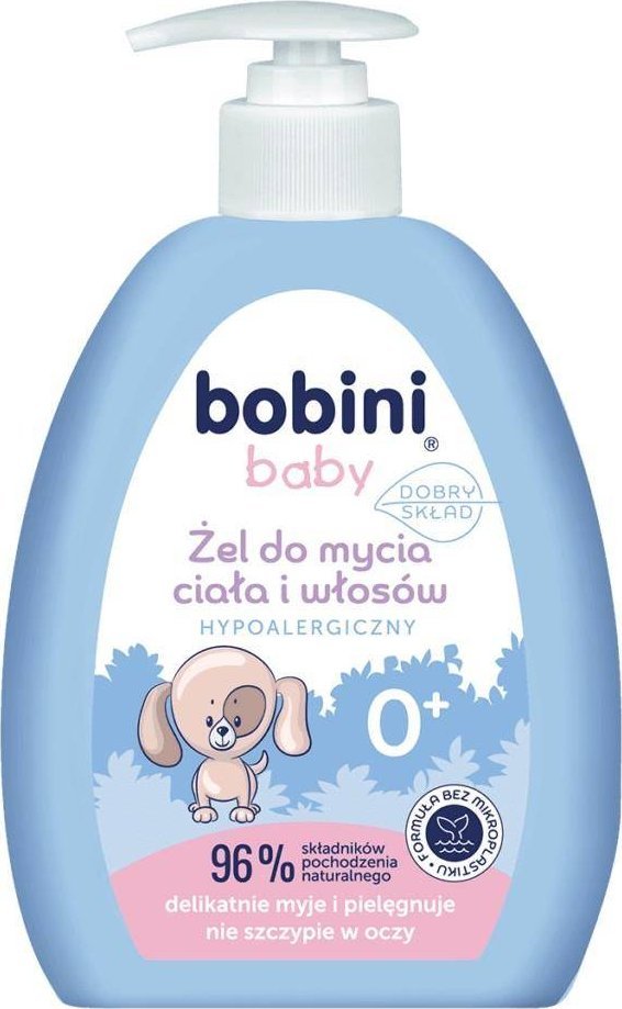 Bobini Bobini Baby żel do mycia ciała i włosów hypoalergiczny 300ml