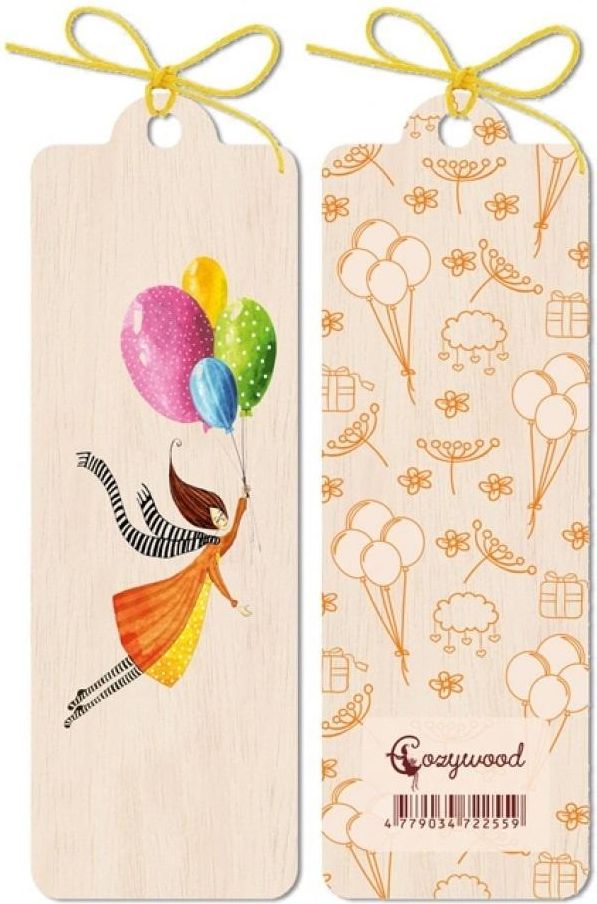 Cozywood Zakładka drewniana Balony