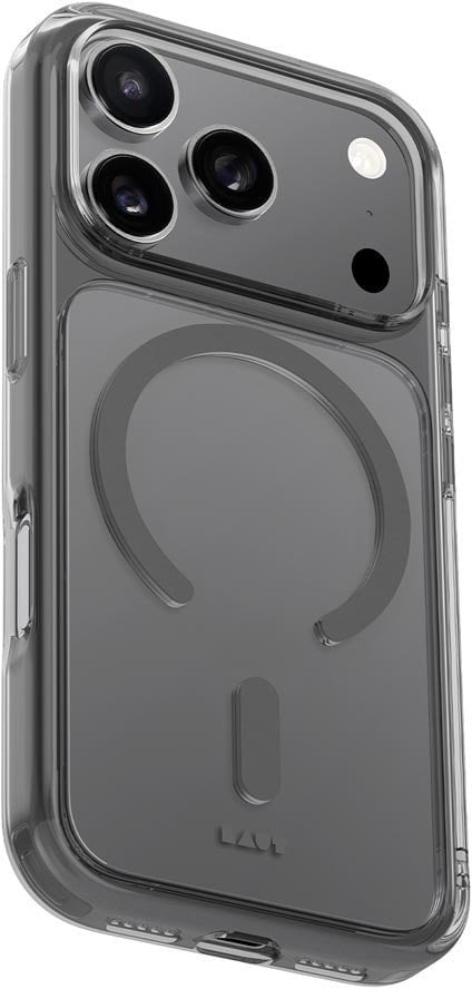 Laut Crystal Fluro - etui do iPhone 17 Pro Max kompatybilne z MagSafe (clear gray)