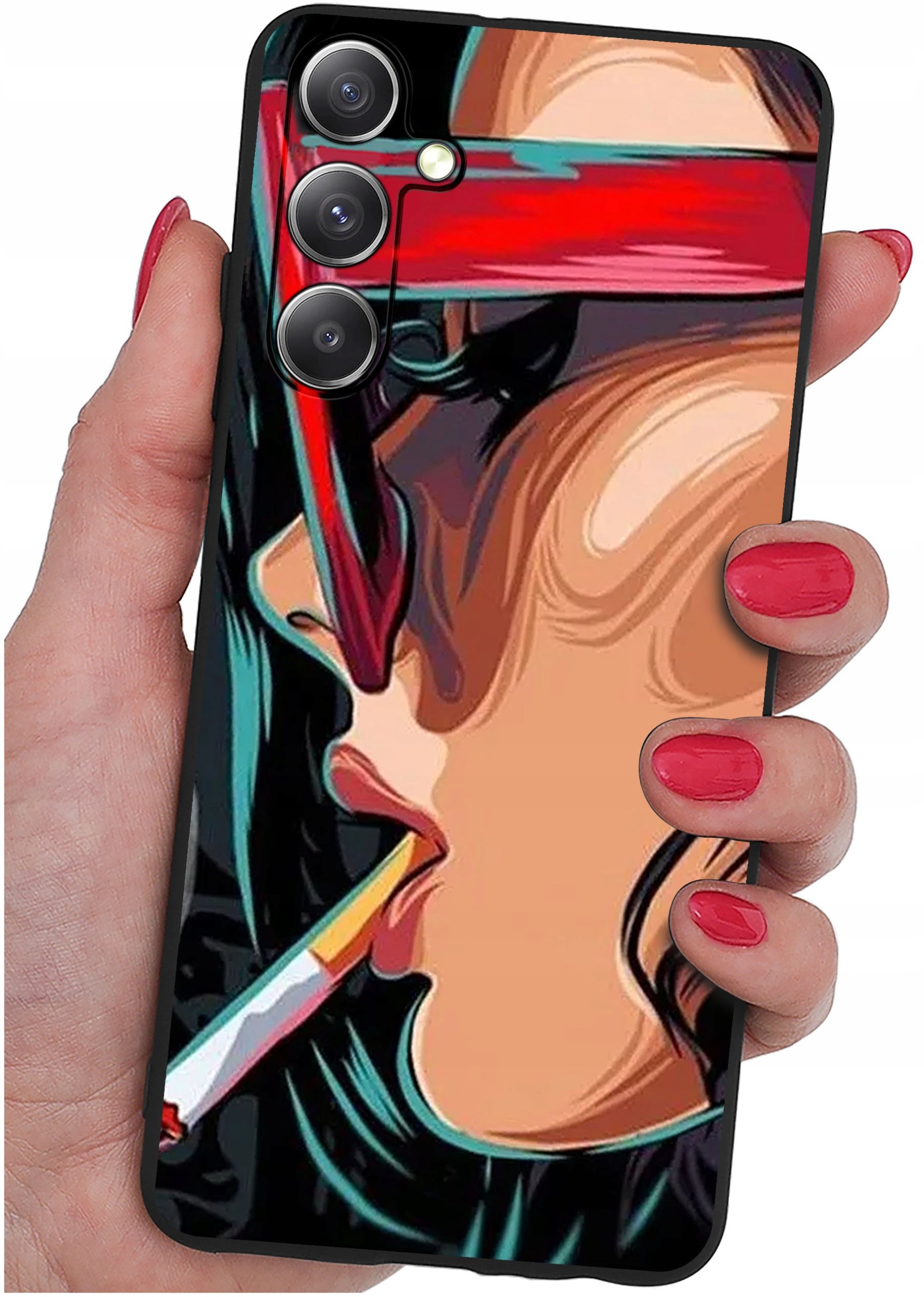 ETUI do Samsung Galaxy S25 WZORY | SILIKONOWE MATT CASE + SZKŁO 9H