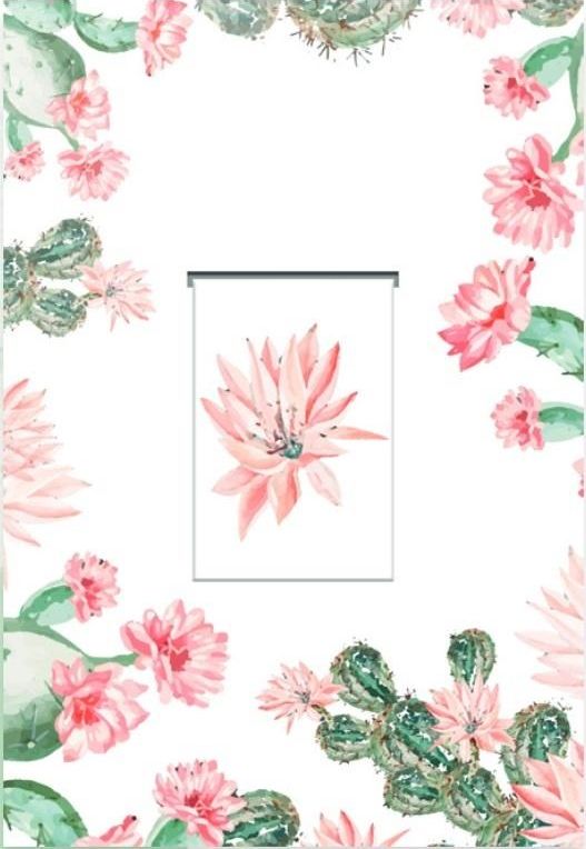 DaVinci Karnet z zakładką magnetyczną + koperta Kaktus