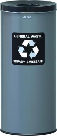 Kosz na śmieci ALDA szary (A651D-10)