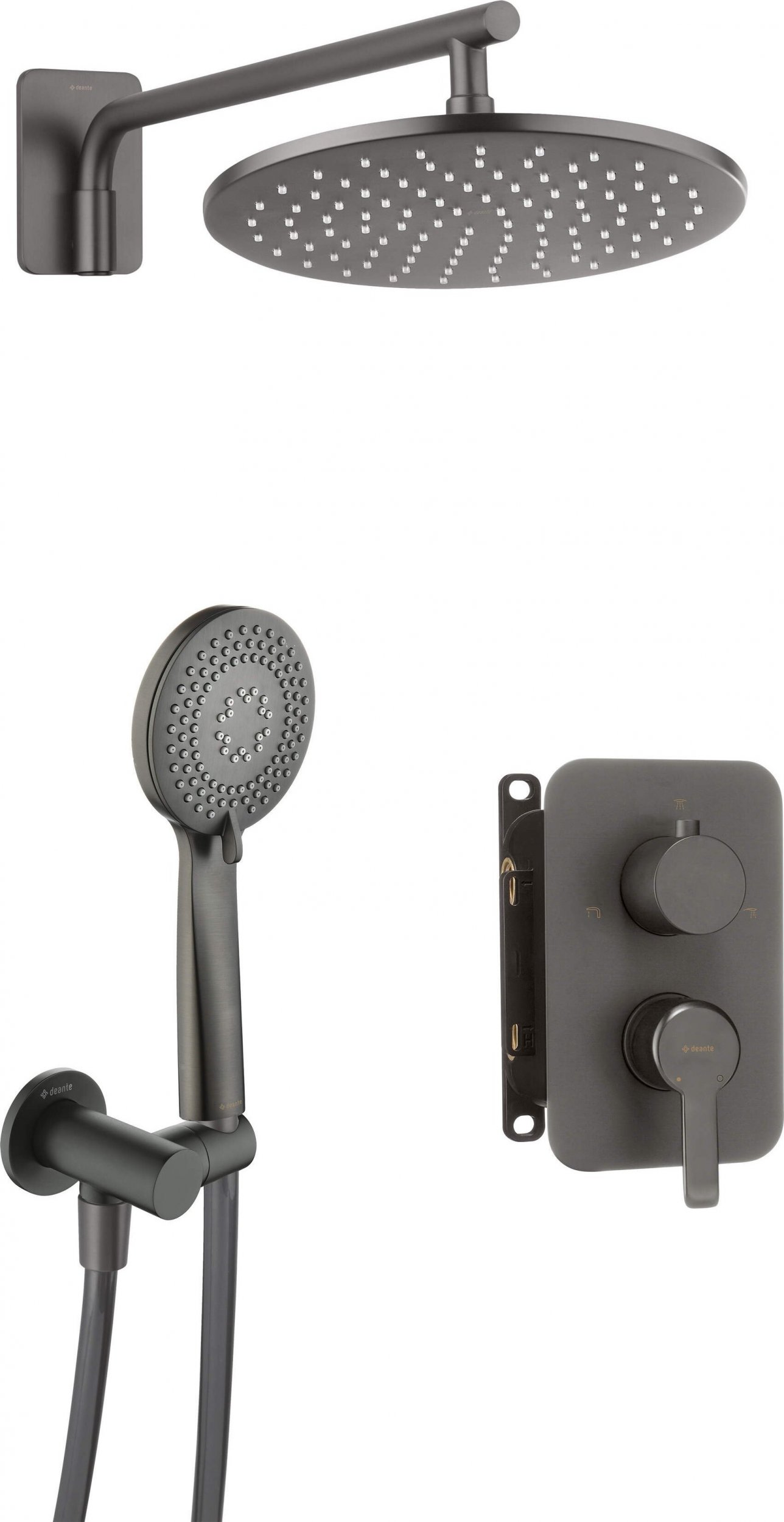 Zestaw prysznicowy Deante Zestaw prysznicowy podtynkowy z BOXem mieszaczowym