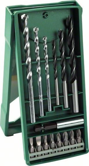 Wiertło Bosch ZESTAW WIERTEŁ DO DREWNA I BETONU + BITY 15 SZT.