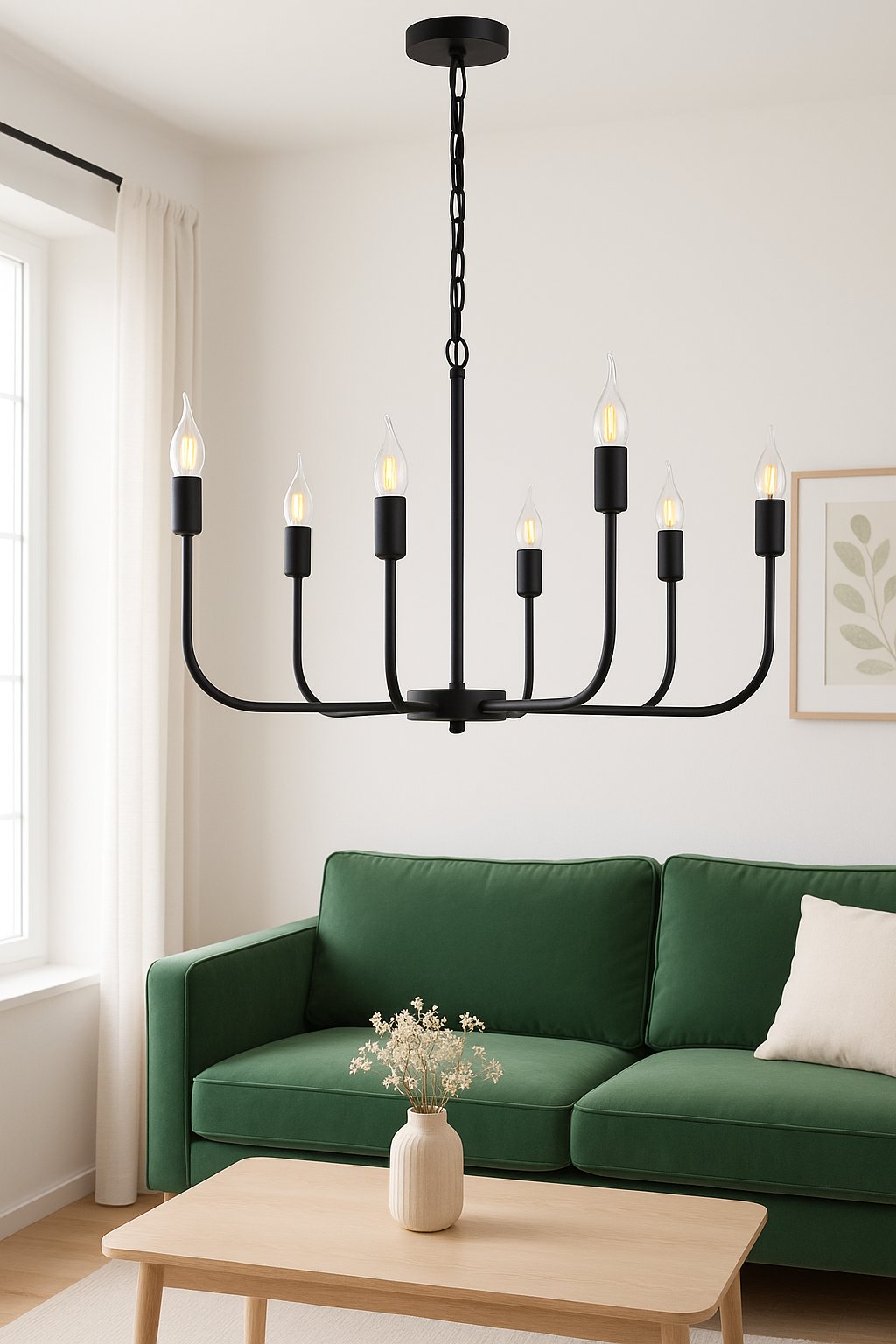 Lampa wisząca ARDEN minimalistyczny żyrandol 8-ramienny w stylu nowoczesnym